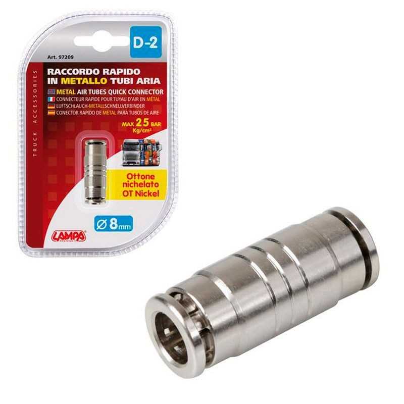 LAMPA Conector metálico aire para camión D-2 8 MM LAM97209