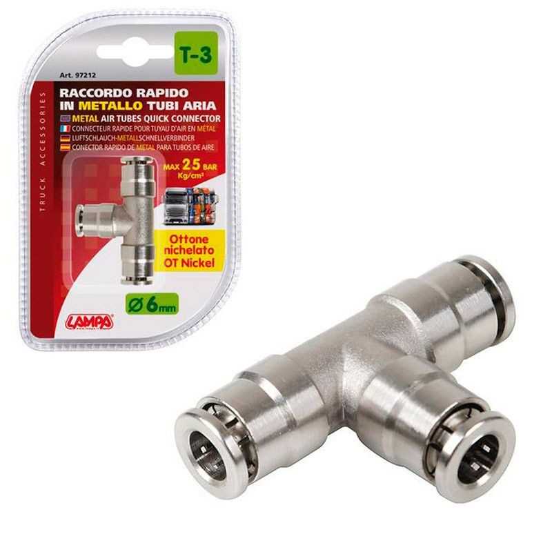 LAMPA Conector metálico aire para camión T-3 6 MM LAM97212