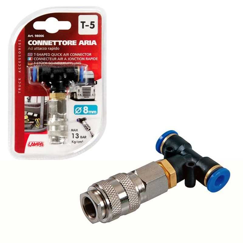 LAMPA Conector rapido aire T-5 8 MM LAM98006