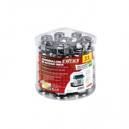 LAMPA Kit 40 pernos embellecedores acero inoxidable brillo para rueda 33 MM LAM98032