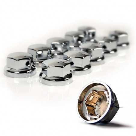 LAMPA Kit of 10 chrome trim bolts for wheel 32-33 MM LAM98061
