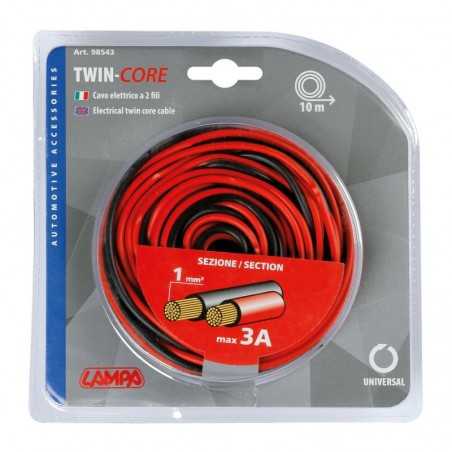 LAMPA Two-wire electric cable 1 MM² X10 M LAM98543