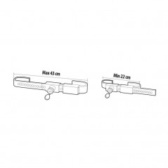 LAMPA Cierre seguridad camion puerta trasera acero 22-43 CM LAM98698