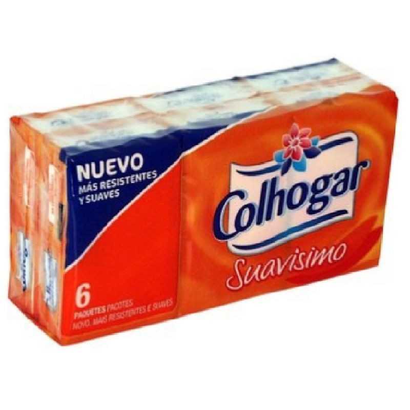 COLHOGAR Kit 6 paquetes pañuelos de papel 07115