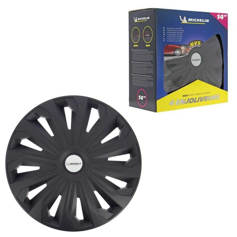 MICHELIN Kit 4 hubcaps 14NVS 04 10213