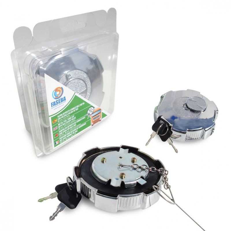 FASEBA Tapón depósito de combustible con válvula salida gas para camión METAL 80 MM 11106