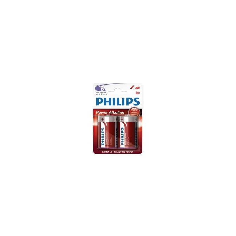 PHILIPS Blister 2 pilas alcalinas LR20 17213
