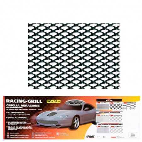 LAMPA Set 5 rejillas de ventilación para coche RACING 100X33 CM LAM04585