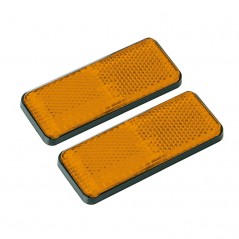 LAMPA Juego reflectores catadióptricos rectangulares para remolque 90X35 MM LAM20539VAR