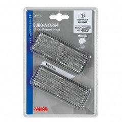LAMPA Set of rectangular catadioptric reflectors for trailer 90X35 MM LAM20539VAR