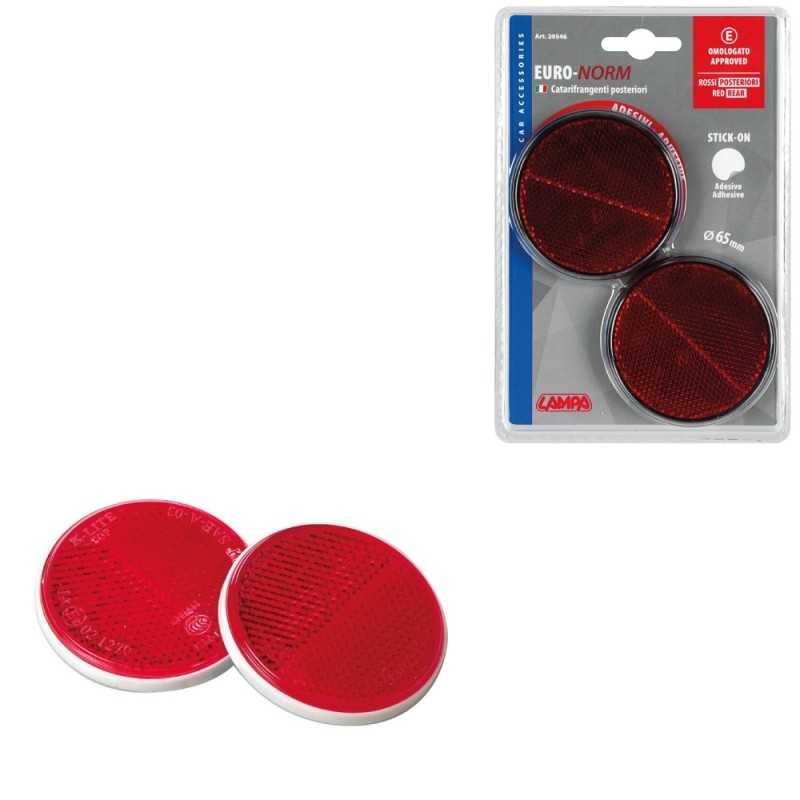 LAMPA Juego reflectores catadióptricos ovalados para remolque 65 MM LAM20544VAR
