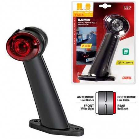 LAMPA Piloto luz perimetral derecho flexible para camión 2 LED 24V 60º LAM97909