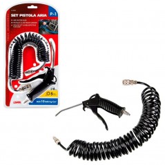 LAMPA Blow gun with spiral hose MAX 10 BAR 5 M LAM98078
