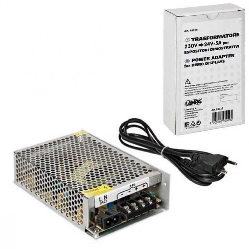 LAMPA Transformer for electrical strips 230V - 24V 5A LAM99029