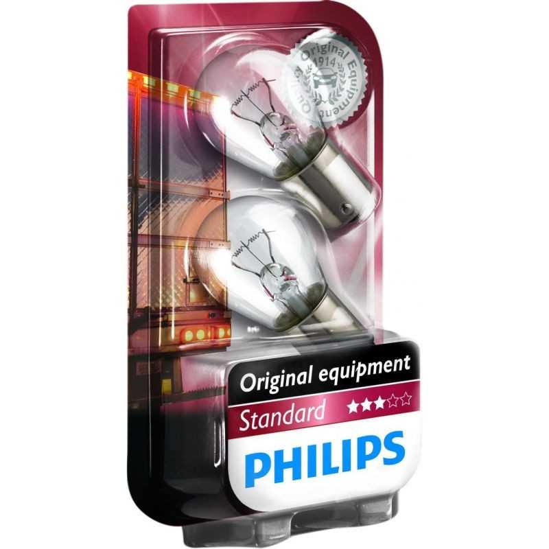 PHILIPS Blister 2 lamps bulbs P21W STANDARD PHILIPS 24V 21W BA15S 17249