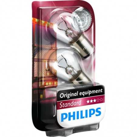 PHILIPS Blister 2 lamps bulbs P21/5W STANDARD PHILIPS 24V 21W NAY15D 17250