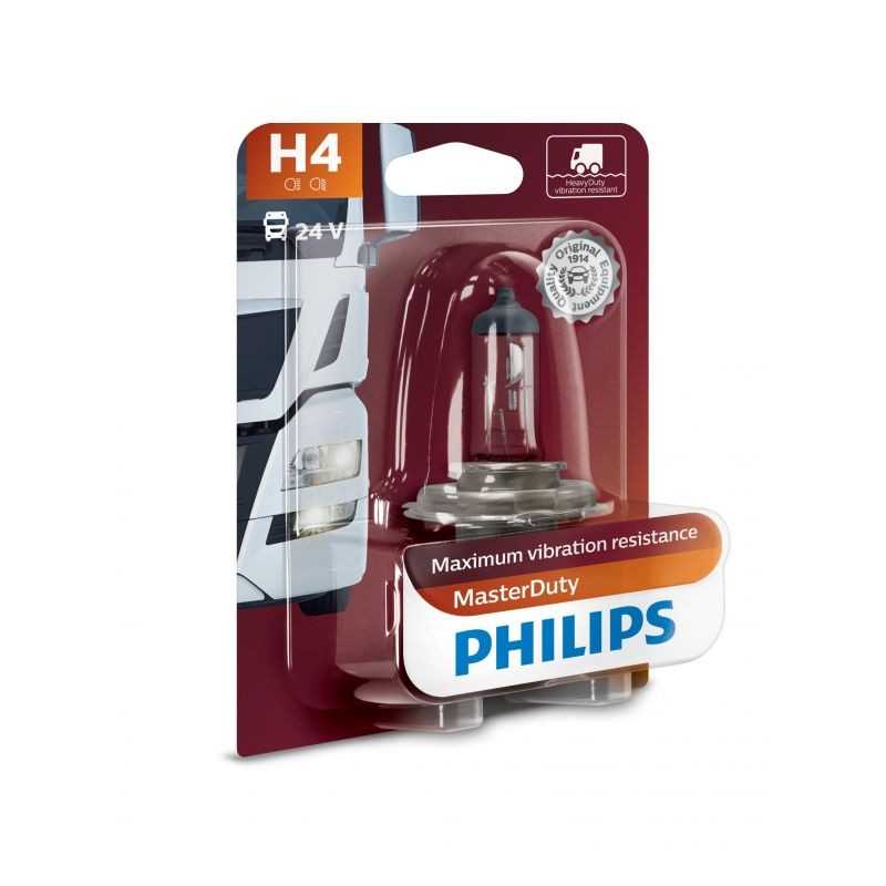 PHILIPS Lampara bombilla H4 MASTERDUTY 24V 75/70W P43T-38 17251