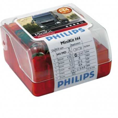 PHILIPS Lampara bombilla MINIKIT H4 MASTERDUTY 24V 17254