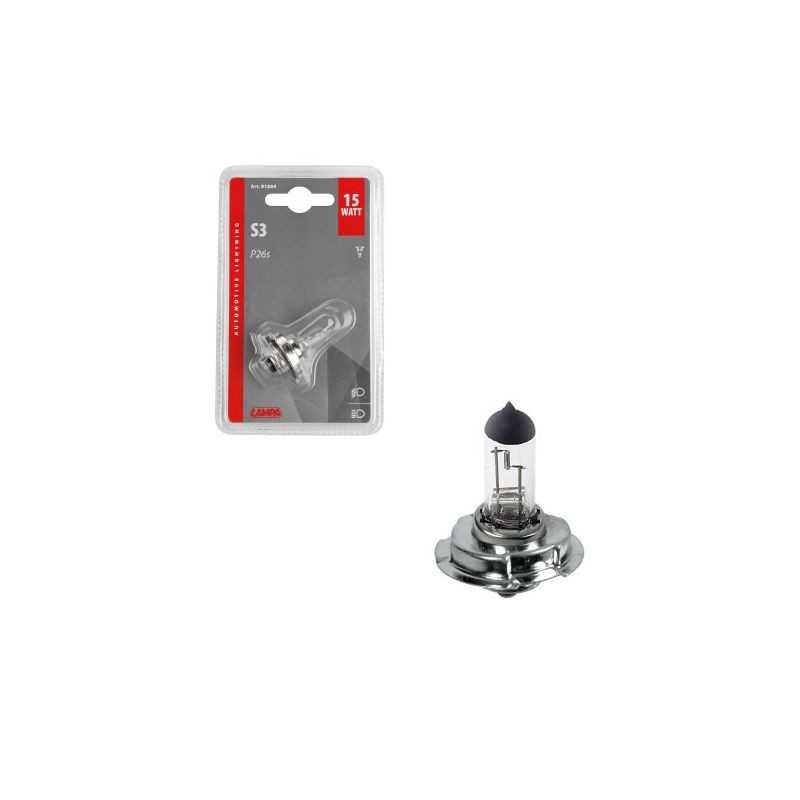 LAMPA Lámpara bombilla halógena S3 12V 15W P26S LAM91504