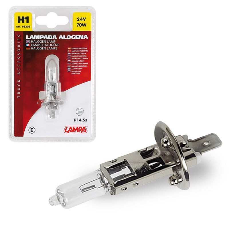 LAMPA Lámpara bombilla homologada H1 24V 70W P14 5S E LAM98203