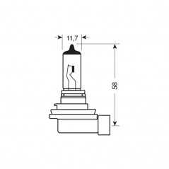 LAMPA Lámpara bombilla halógena 24V H11 70W PGJ19-2 LAM98205