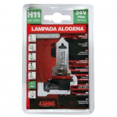 LAMPA Lámpara bombilla halógena 24V H11 70W PGJ19-2 LAM98205