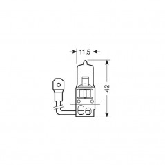 LAMPA Lámpara bombilla homologada H3 24V 70W PK22S E LAM98207
