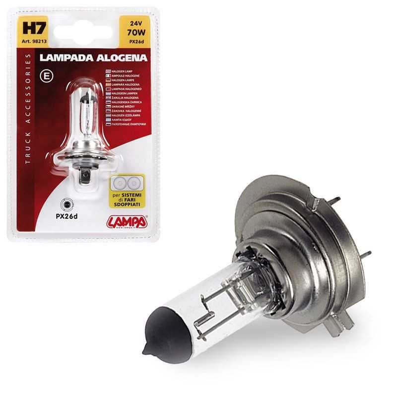 LAMPA Approved bulb lamp H7 24V 70W PX26D E LAM98213