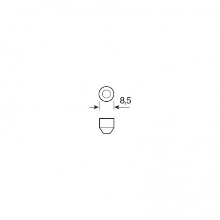 LAMPA Bolsa 20 lámparas bombillas 3 chips HYPER LED 10X39 MM 24/28V 3SMD SV8 5-8 LAM98226