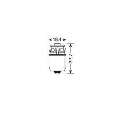 LAMPA LÁMPARA BOMBILLA 28V BA15S 6 SMD LAM98233