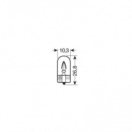 LAMPA Blister 2 lamps approved bulbs without cap W5W 24V 5W W2 1X9 5D E LAM98241