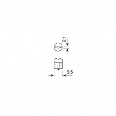 LAMPA Blister 2 lámparas bombillas homologadas sin casquillo W5W 24V 5W W2 1X9 5D E LAM98241