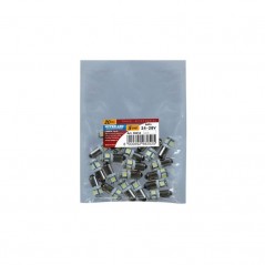 LAMPA Bolsa 20 lámparas bombillas 3 chips T4W HYPER LED 24/28V 5SMD BA95S LAM98252