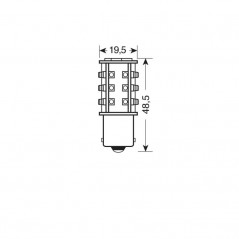 LAMPA LÁMPARA BOMBILLA HYPER LED POWER 39 24/28V P21W LAM98257