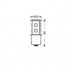 LAMPA LÁMPARA BOMBILLA HYPER LED POWER 33 24/28V P21W LAM98259