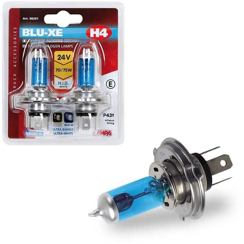 LAMPA Blister 2 lámparas bombillas homologadas H4 BLUE-XE 24V 70/75W P43T E LAM98281