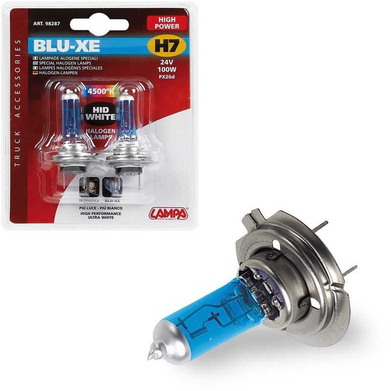 LAMPA Blister 2 lámparas bombillas H7 BLUE-XE 24V 100W PX26D LAM98287