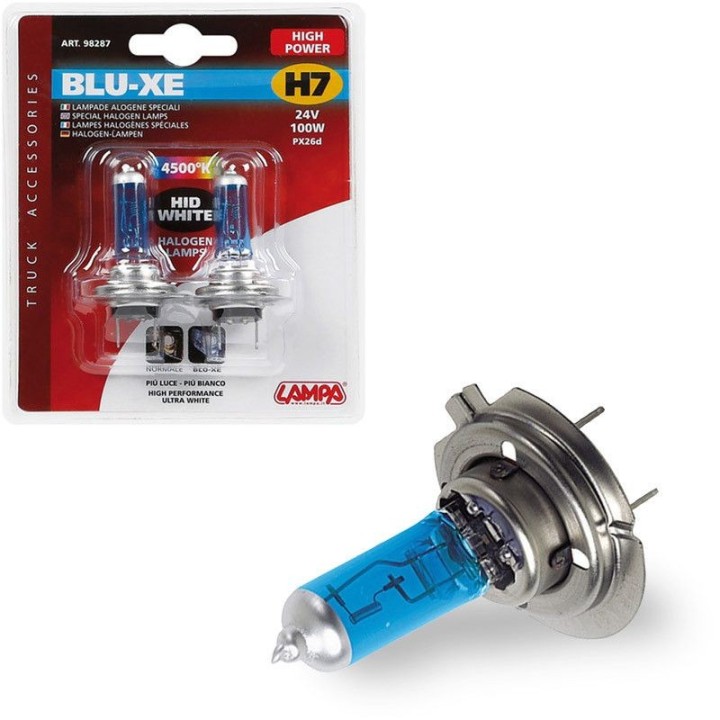 LAMPA Blister 2 lamps bulbs H7 BLUE-XE 24V 100W PX26D LAM98287
