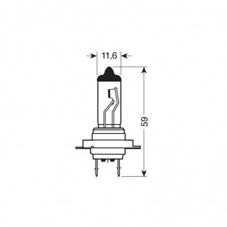 LAMPA LÁMPARA BOMBILLA H7 XENON 24V 100W LAM98288