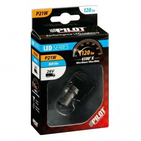 LAMPA Lámpara bombilla 1 chip R5W HYPER LED 24/28V 12-12SMD LAM98305