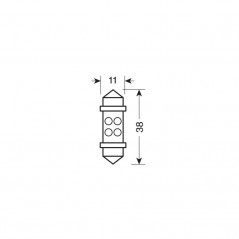 LAMPA Blister 2 lámparas bombillas LED SILURO 24V SV8 5-8 LAM98358