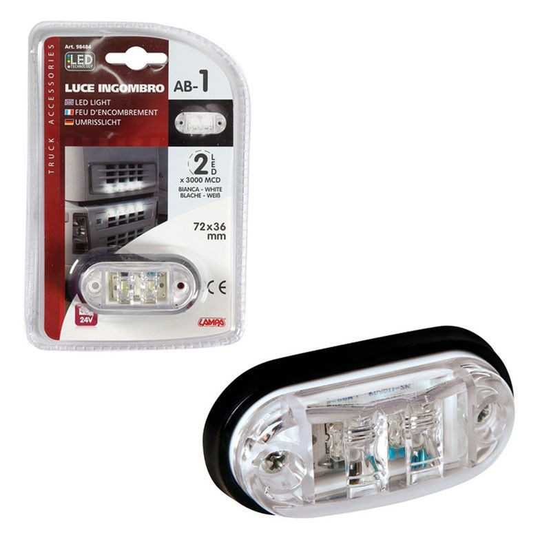 LAMPA Oval front clearance light 2 LED 24V LAM98484