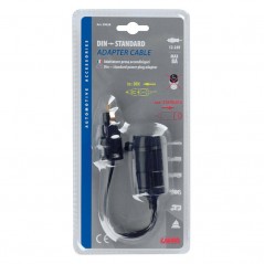 LAMPA Adaptador enchufe mechero con alargador STANDARD+DIN 12/24V 8A LAM39028