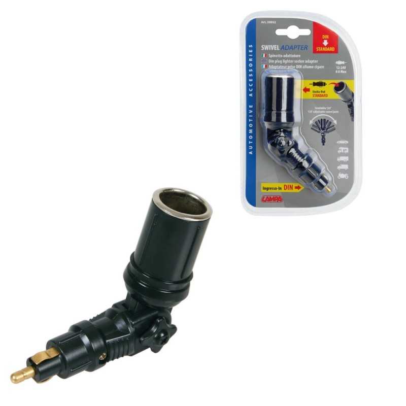 LAMPA Adaptador enchufe mechero toma STANDARD DIN 12/24V 8A LAM39052