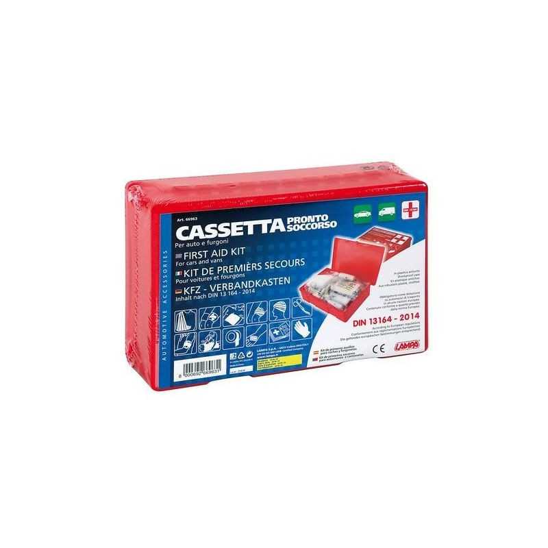 LAMPA Botiquín emergencia para coche DIN 13164-2014 LAM66963