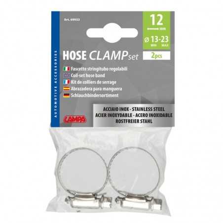 LAMPA Stainless steel hose clamp set 12 MM Ø 21-38 MM 12 MM Ø 21-38 MM LAM69934