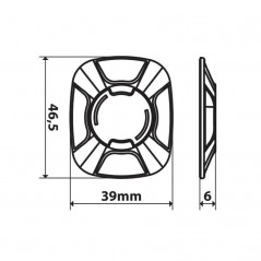 LAMPA Adhesive Phone Base for Stands OPTI-LINE UNIVERSAL LAM90426