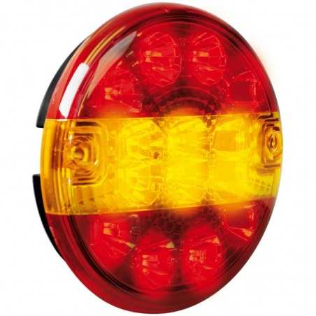 LAMPA Rear light 3 functions round approved for truck 14 LED 12/24V E LAM41529