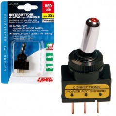 LAMPA Interruptor de palanca 3 terminales 12/24V 20A LAM45554