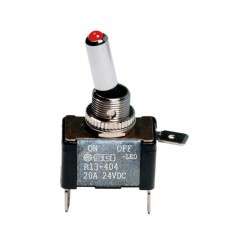 LAMPA Interruptor de palanca 2 terminales 12/24V 20A LAM45559VAR
